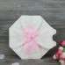 Purple Flower Invitation Card Octagon Shape Handmade Invitation 